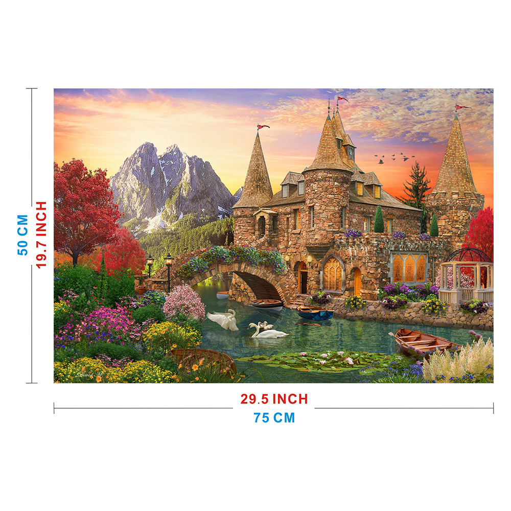 Rompecabezas WuundenToy 1,000 Piezas, Castillo de Fantasía, Puzzles para Adultos, Niños y Adolescentes, Calidad Premium, Perfecto para Adorno de Interiores, Ideal para Regalo