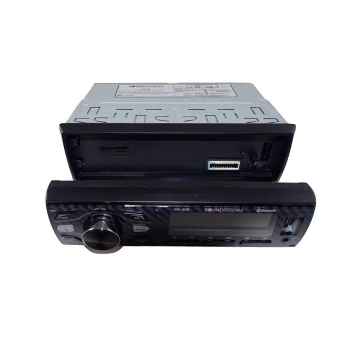 Autoestéreo Soundstream VM-25B con USB, bluetooth y lector de tarjeta SD y auxiliar