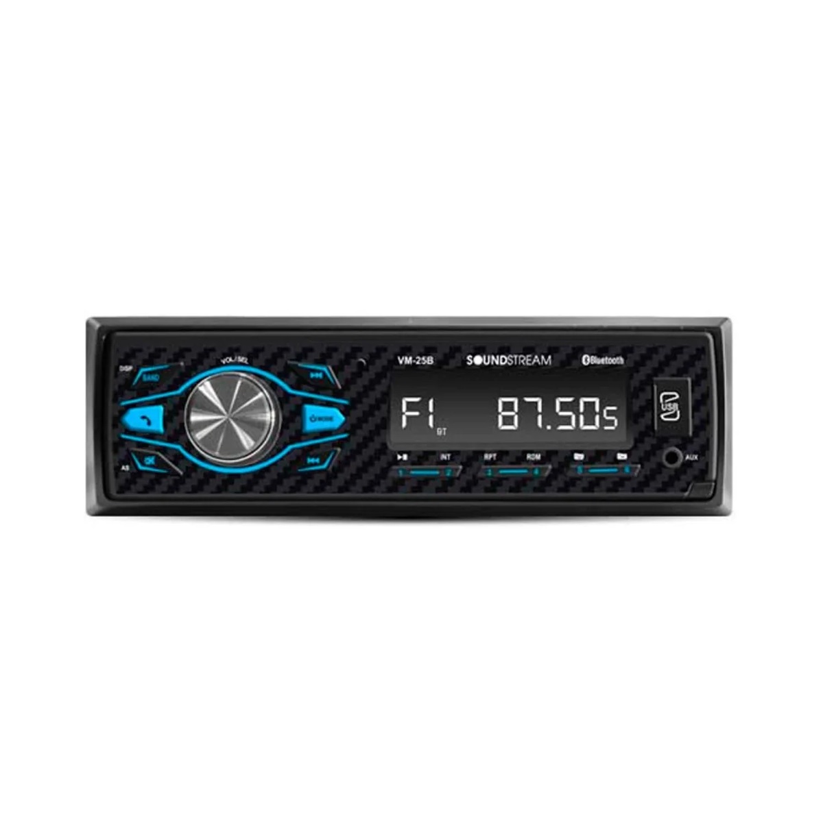 Autoestéreo Soundstream VM-25B con USB, bluetooth y lector de tarjeta SD y auxiliar