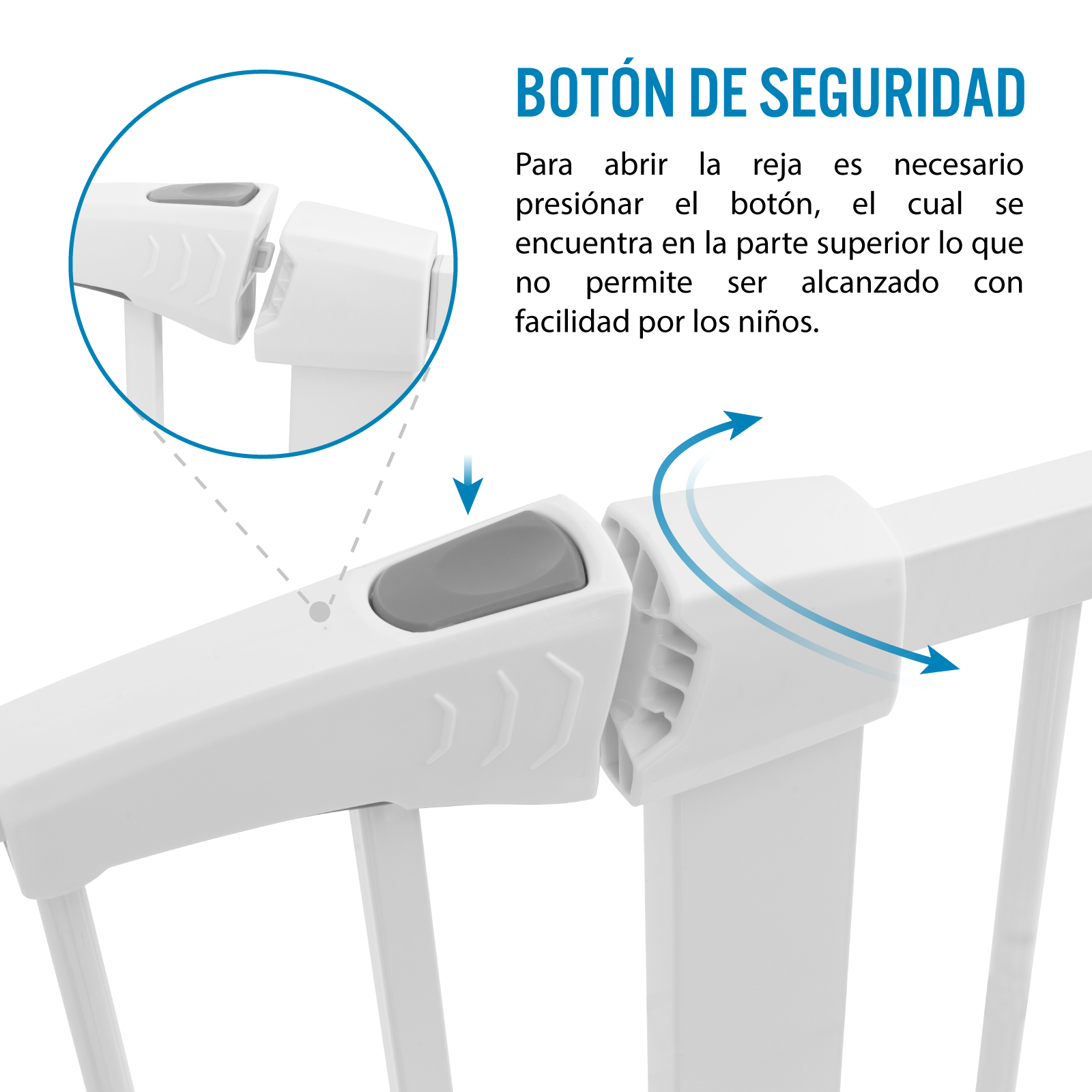 Puerta de Seguridad Expandible para Interior Reja para Bebe o Mascota