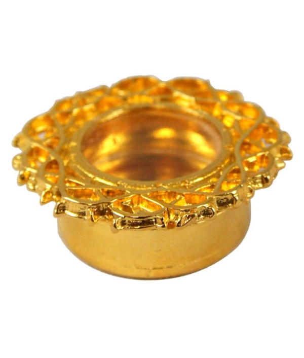 Relicario de corona de espinas de 4 cm dorado