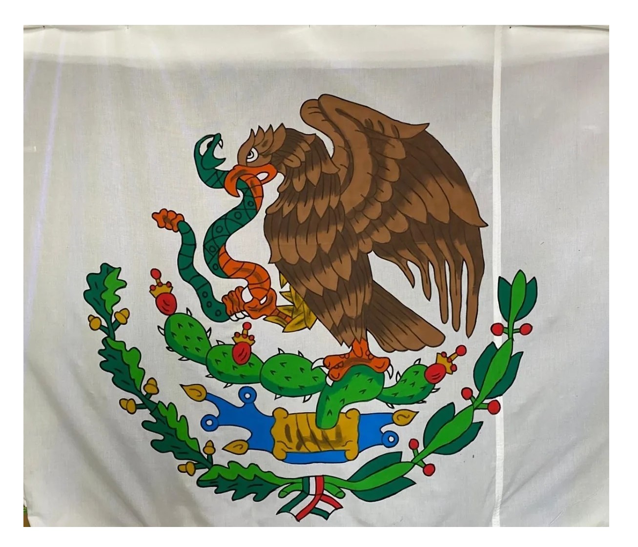 Bandera de mexico para exterior de intemperie de 4x7 mts