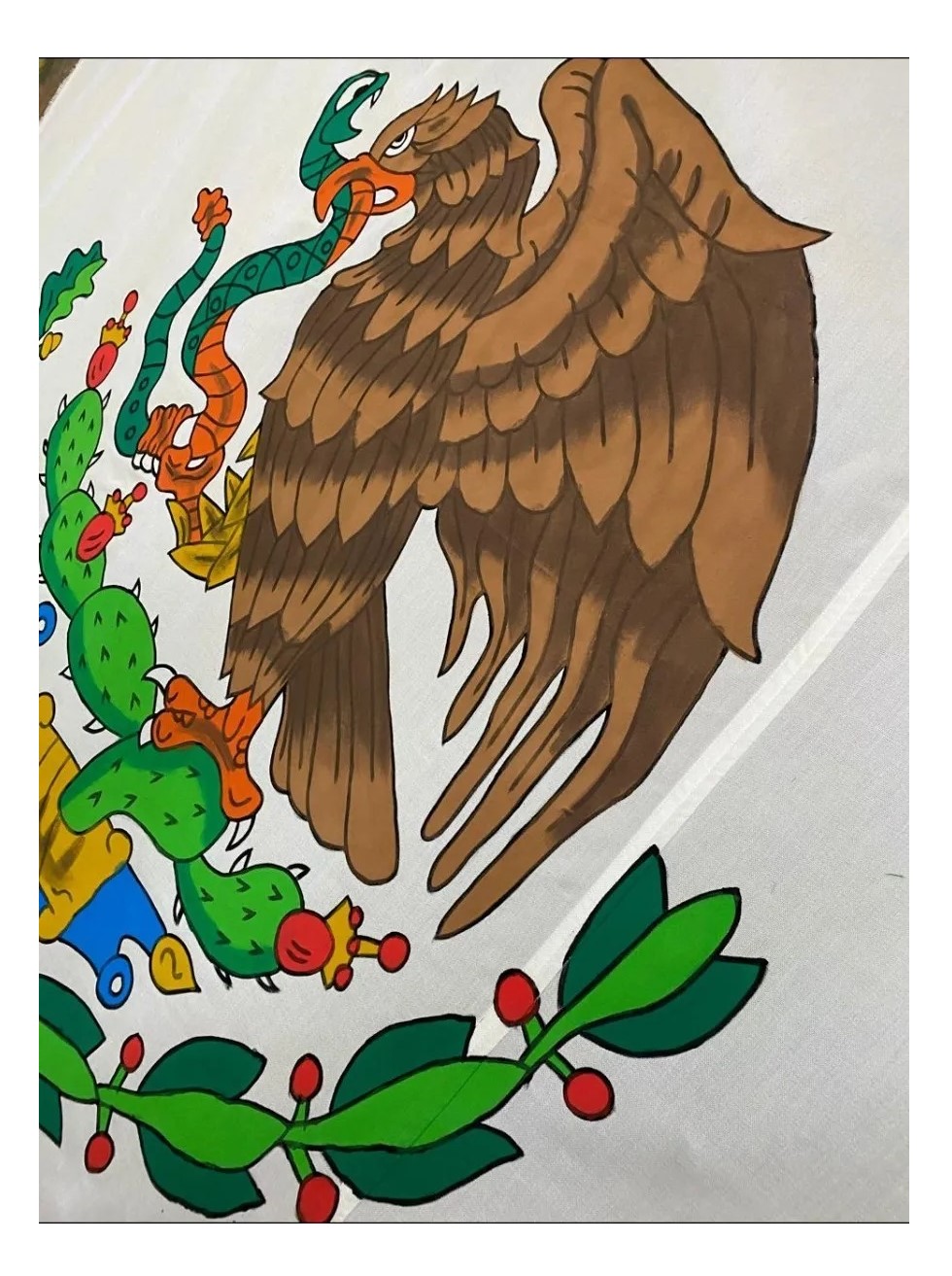 Bandera de mexico para exterior de intemperie de 4x7 mts