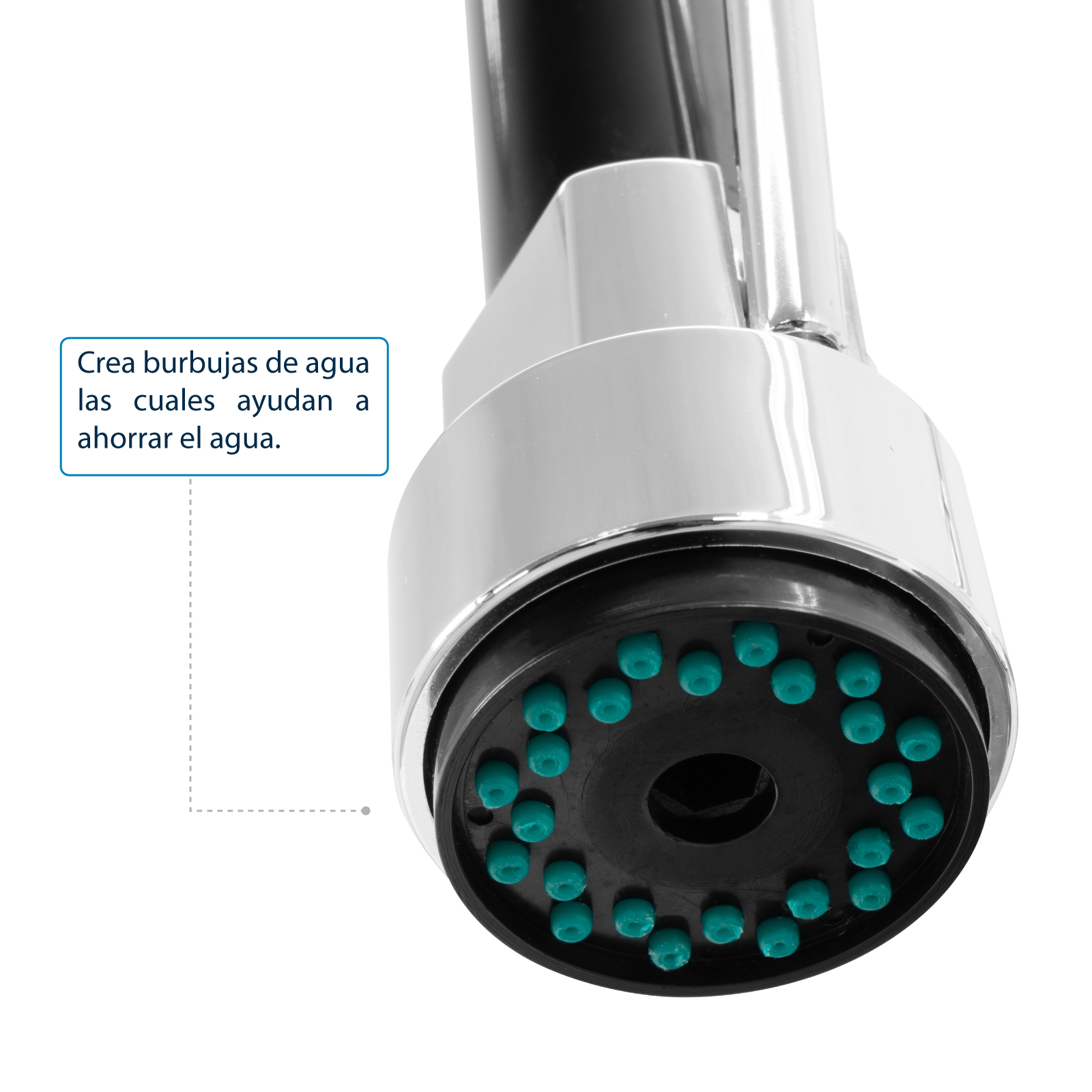 Grifo Monomando de Cocina Llave Mezcladora con Manguera 360 Cuello Flexible