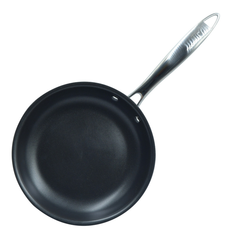 Sartén Antiadherente de Acero Inoxidable 20 cm Diámetro con Cubierta de Teflón Marca Pranzo Elite