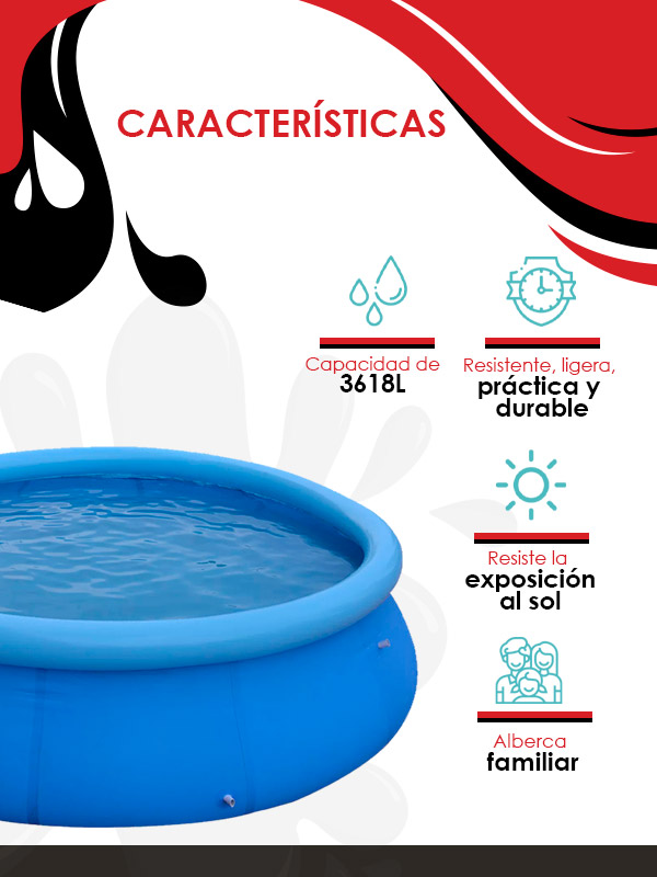 Alberca Inflable Jilong 3618l 3m X 76 Cm