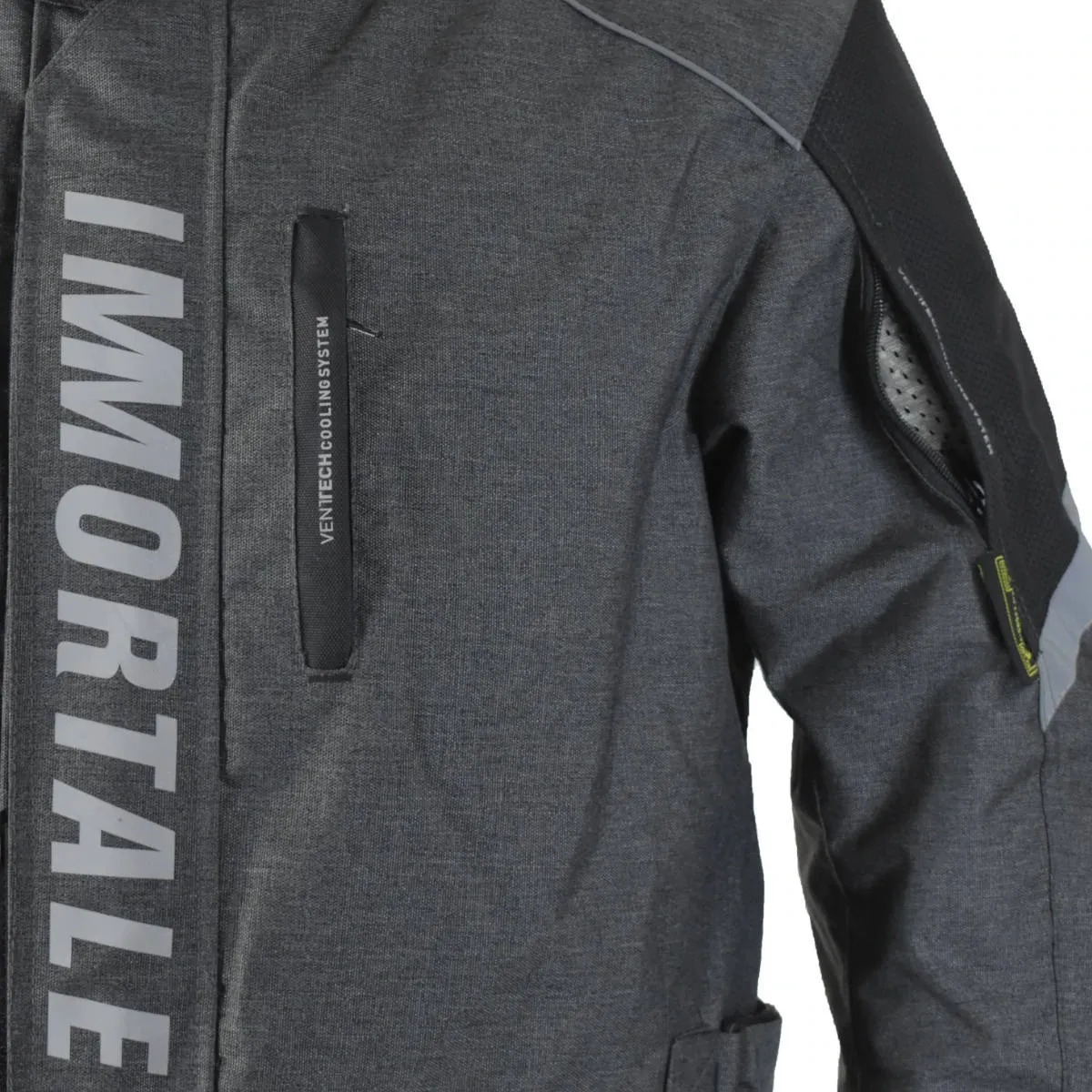 Chamarra Multiproposito Para Moto Immortale Ferro Gris