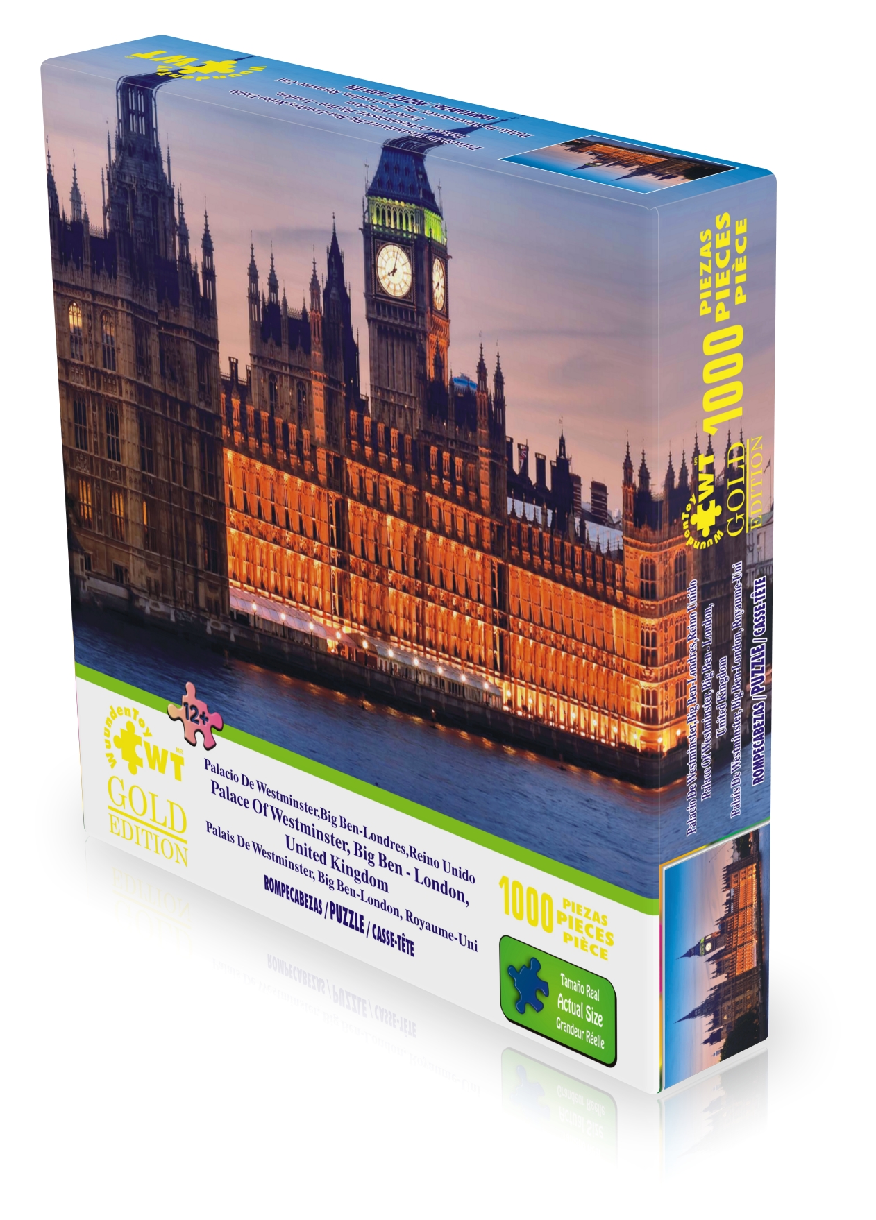 Rompecabezas WuundenToy 1,000 Piezas, Palacio de Westminster Big Ben- Londres Reino Unido, Puzzles para Adultos, Niños y Adolescentes, Calidad Premium, Perfecto para Adorno de Interiores, Ideal para Regalo