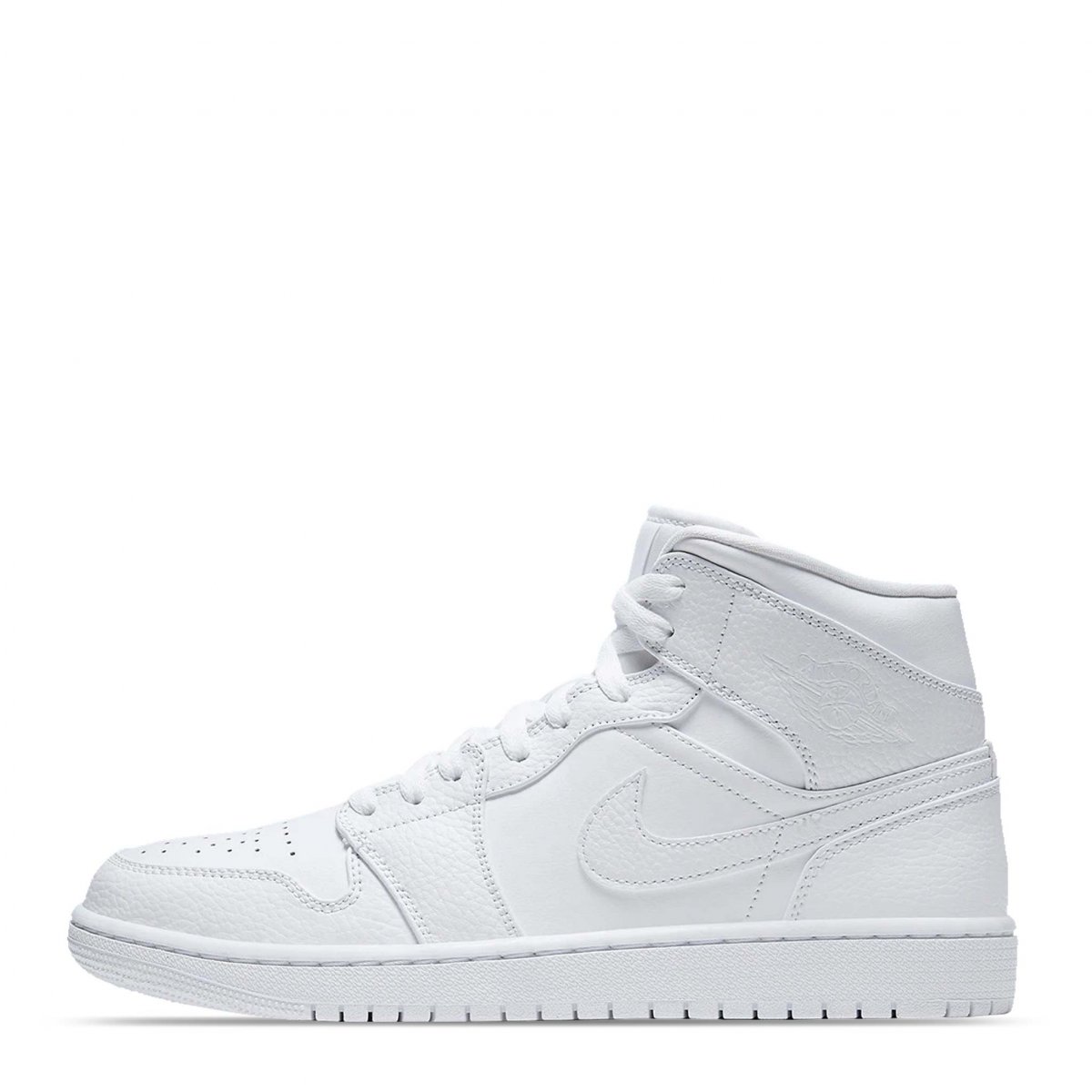 JORDAN 1 MID TRIPLE WHITE