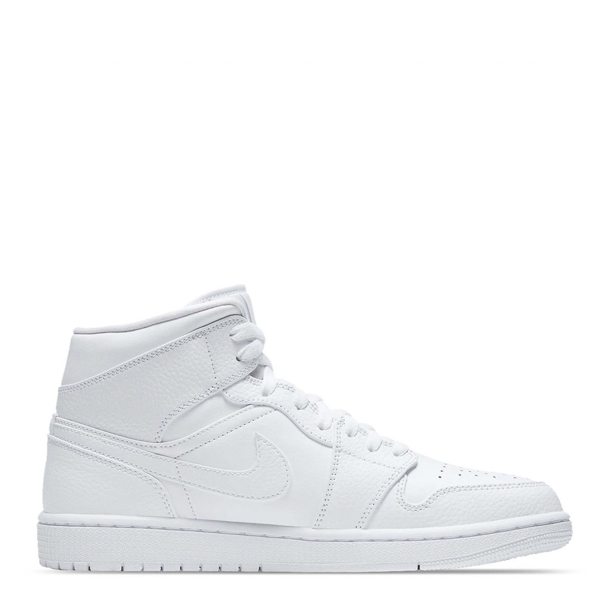 JORDAN 1 MID TRIPLE WHITE