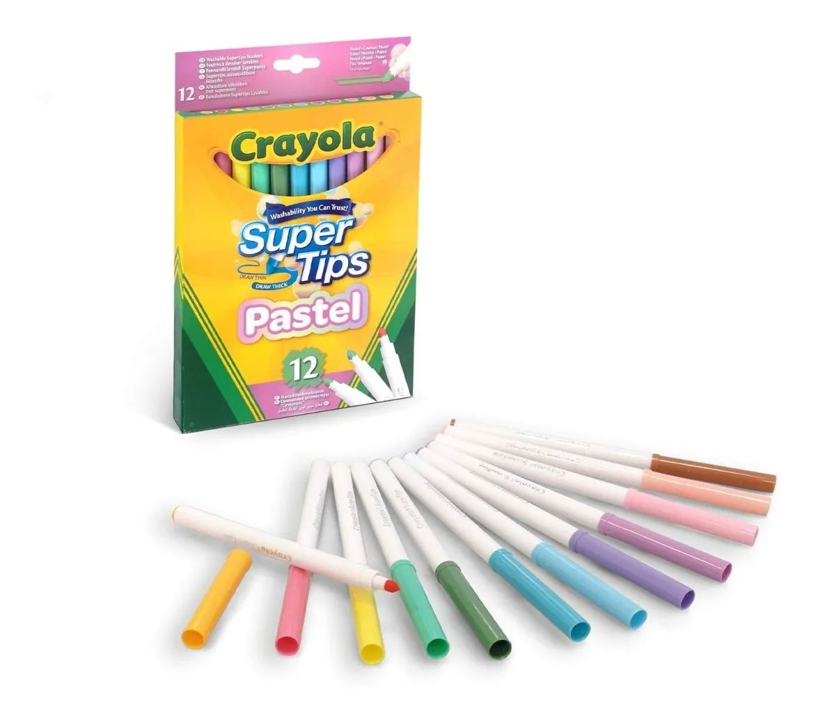 Crayola Supertips Edición Especial Pastel Súper Tips Pastel