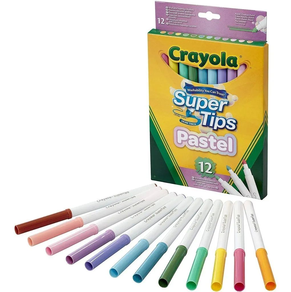 Crayola Supertips Edición Especial Pastel Súper Tips Pastel