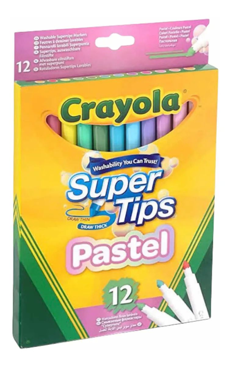 Crayola Supertips Edición Especial Pastel Súper Tips Pastel