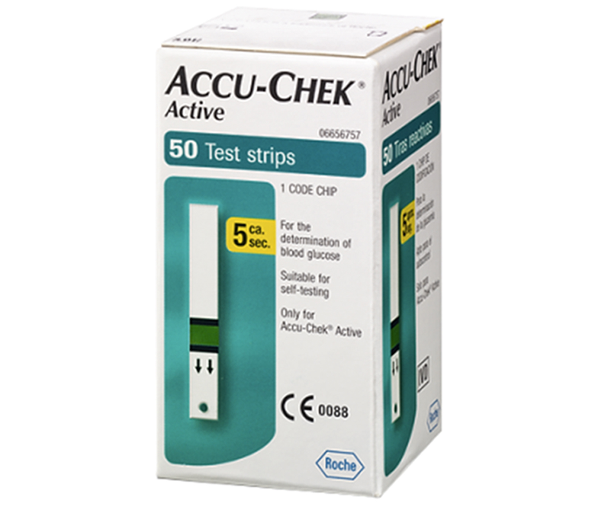 Tiras Reactivas Accu-chek Active Caja Con 50 Unidades