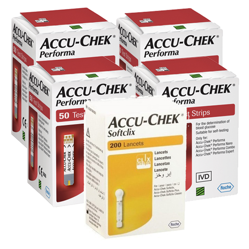 Accu-chek Performa 200 Tiras Y 200 Lancetas P Glucómetro