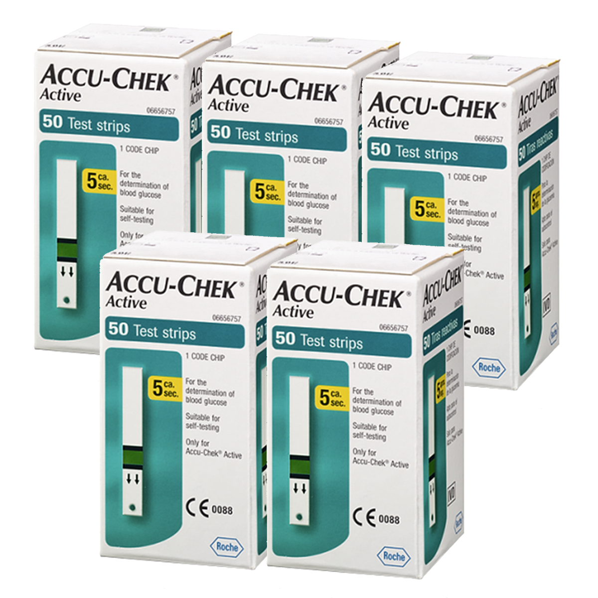 Accu-chek Active 250 Tiras Reactivas Para Glucómetro