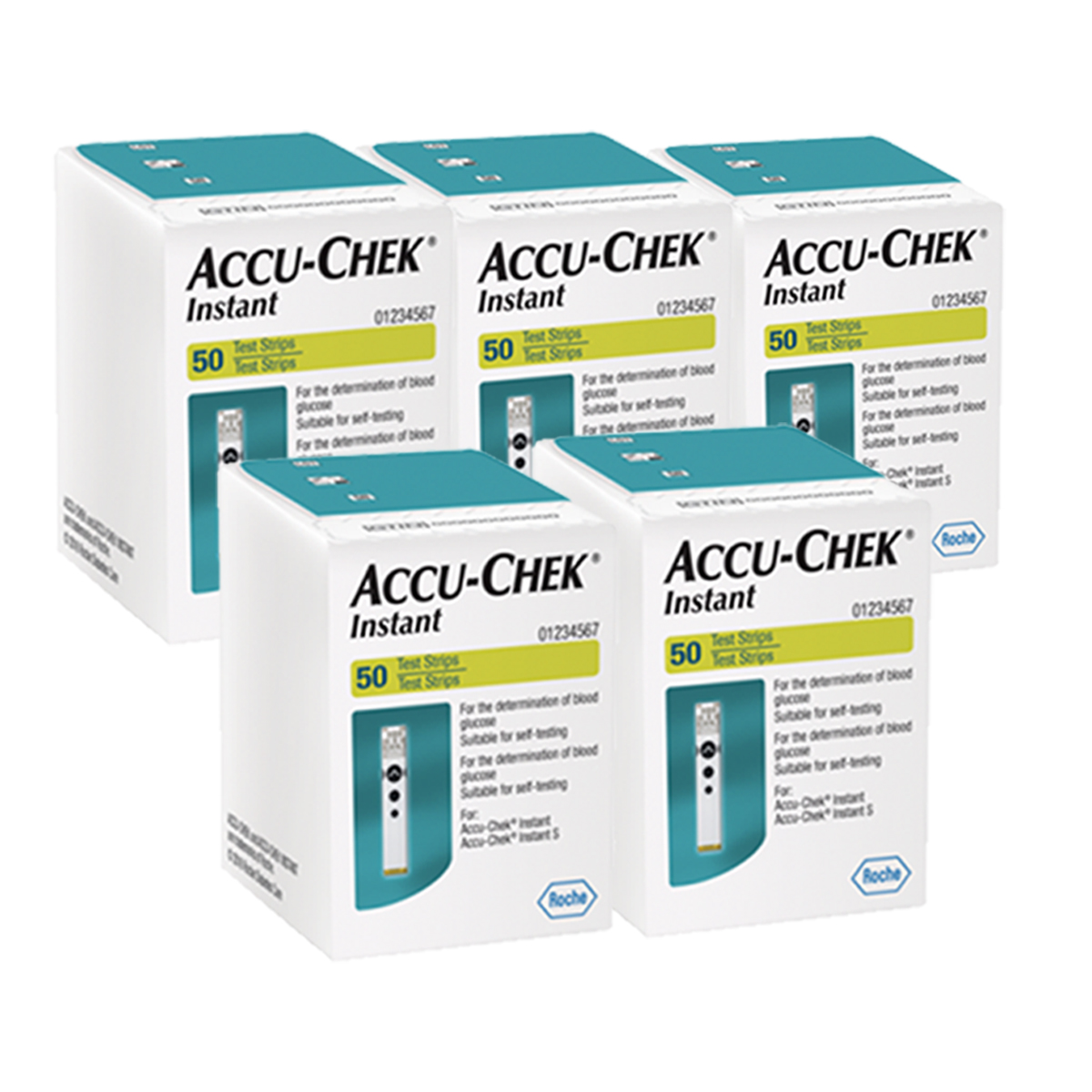 Accu-chek Instant 250 Tiras Reactivas Para Glucómetro