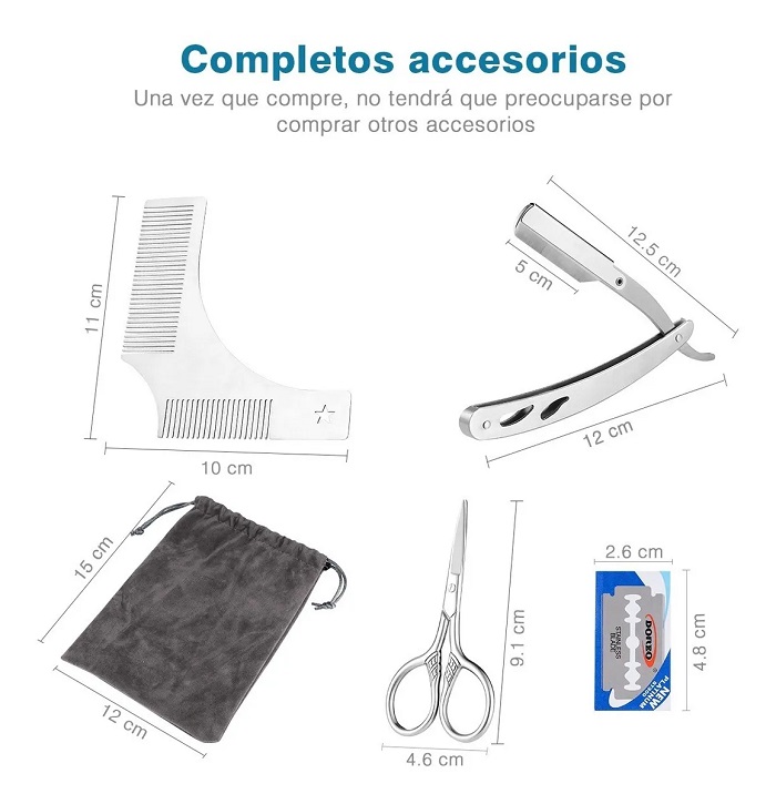  Kit Barba Cuidado Para Herramientas 5 Pzas