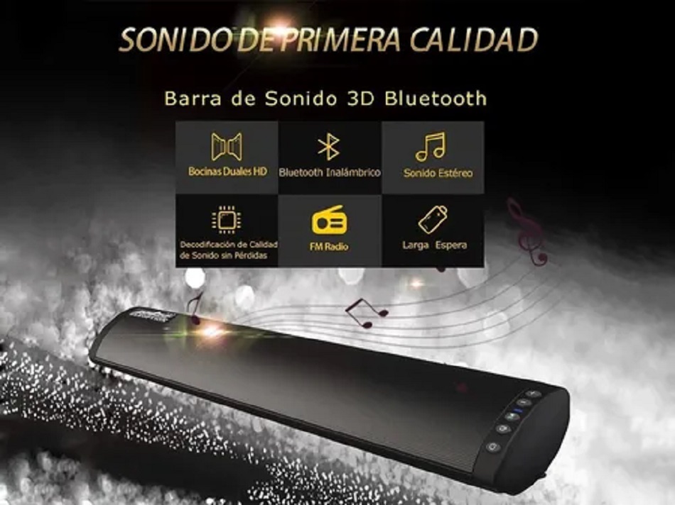 Barra De Sonido Eleoption Bs-41 Bocina Bluetooth Optica 20w