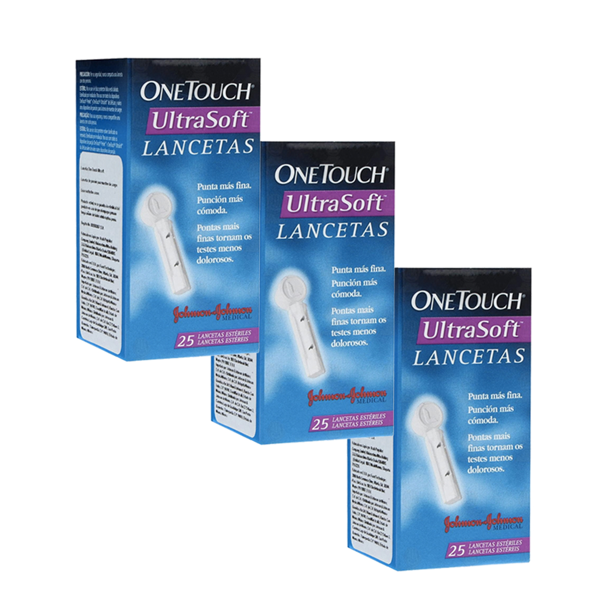 One Touch Lancetas Ultrasoft Paquete Con 75 Lancetas