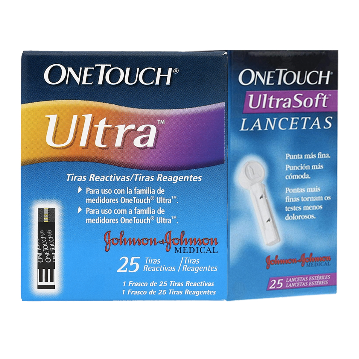 One Touch Ultra Soft Paquete 25 Tiras Y 25 Lancetas