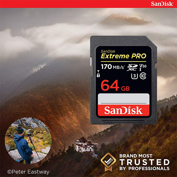 Tarjeta SD 64GB SANDISK Extreme PRO SDSDXXY-064G-GN4IN