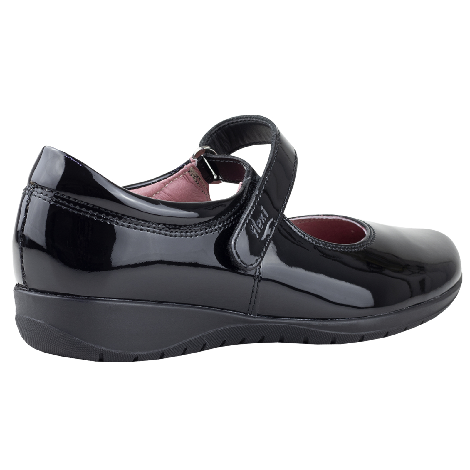 ZAPATO ESCOLAR DE CHAROL FLEXI PARA NIÑAS 35802 NEGRO ORIGINAL