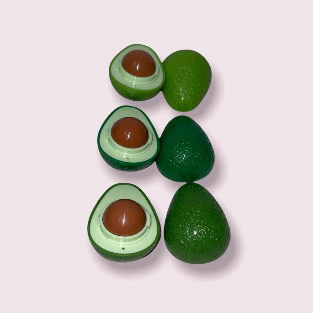 Caja Con 12 Bálsamos Labial Hidratante Nutritivo En Forma De Aguacate