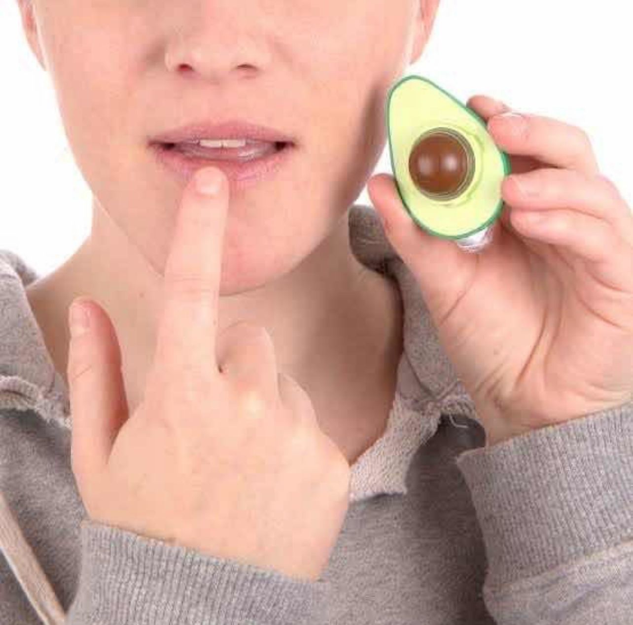 Caja Con 12 Bálsamos Labial Hidratante Nutritivo En Forma De Aguacate