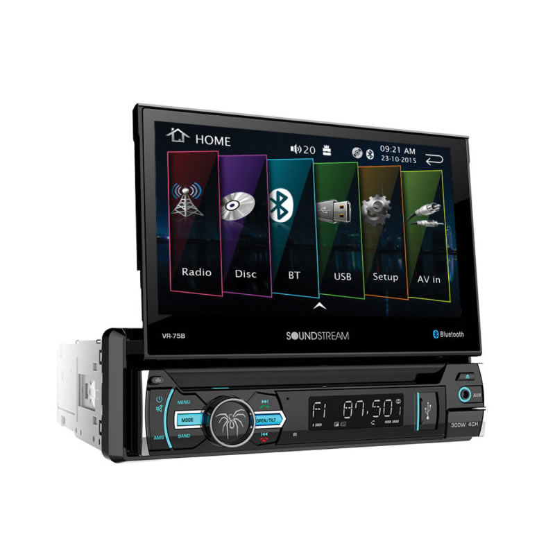 Autoestéreo Soundstream VR-75B Pantalla LCD De 7 Pulgadas - Negro