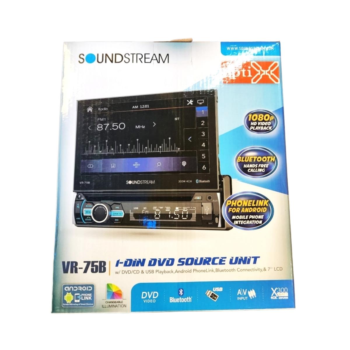 Autoestéreo Soundstream VR-75B Pantalla LCD De 7 Pulgadas - Negro