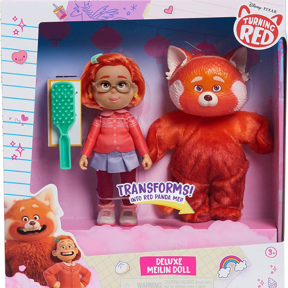 Disney Pixar Turning Red Muñeca Se Transforma 15 Cm 