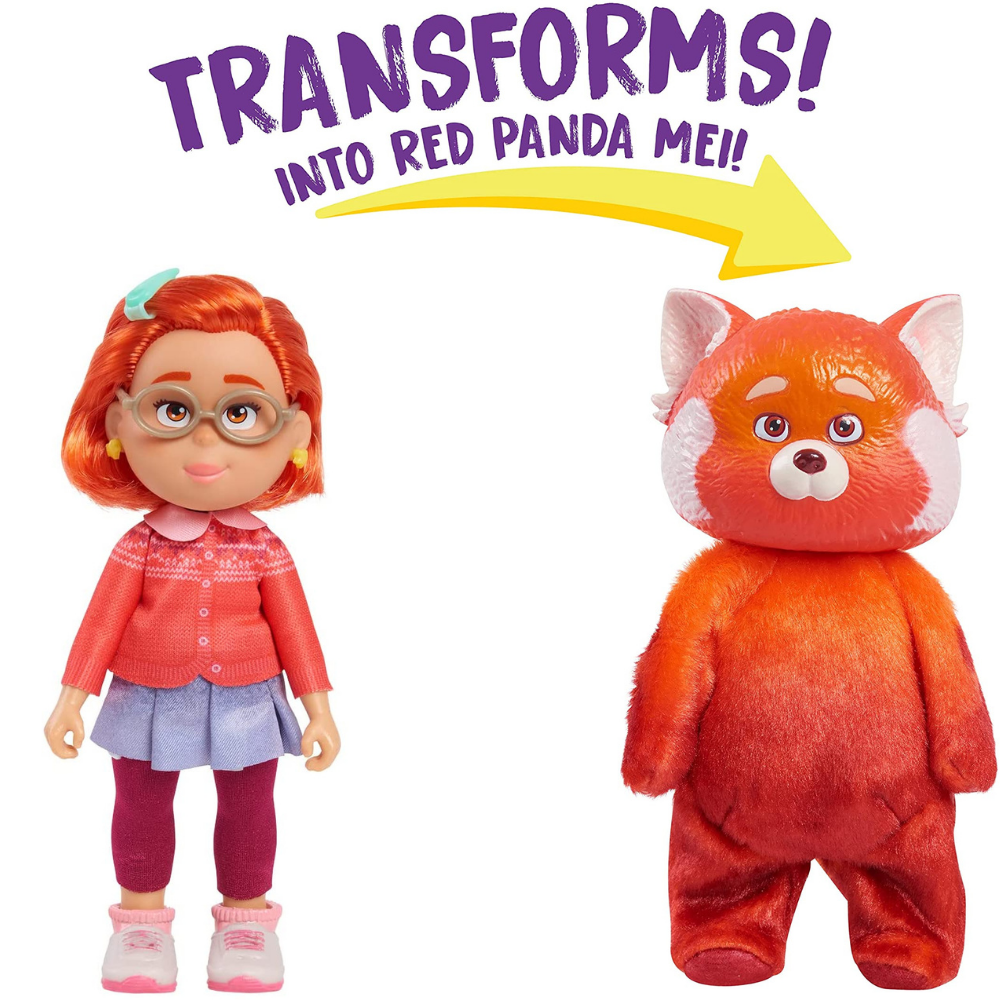 Disney Pixar Turning Red Muñeca Se Transforma 15 Cm 