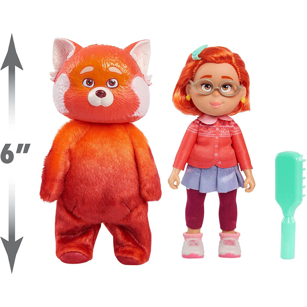 Disney Pixar Turning Red Muñeca Se Transforma 15 Cm 