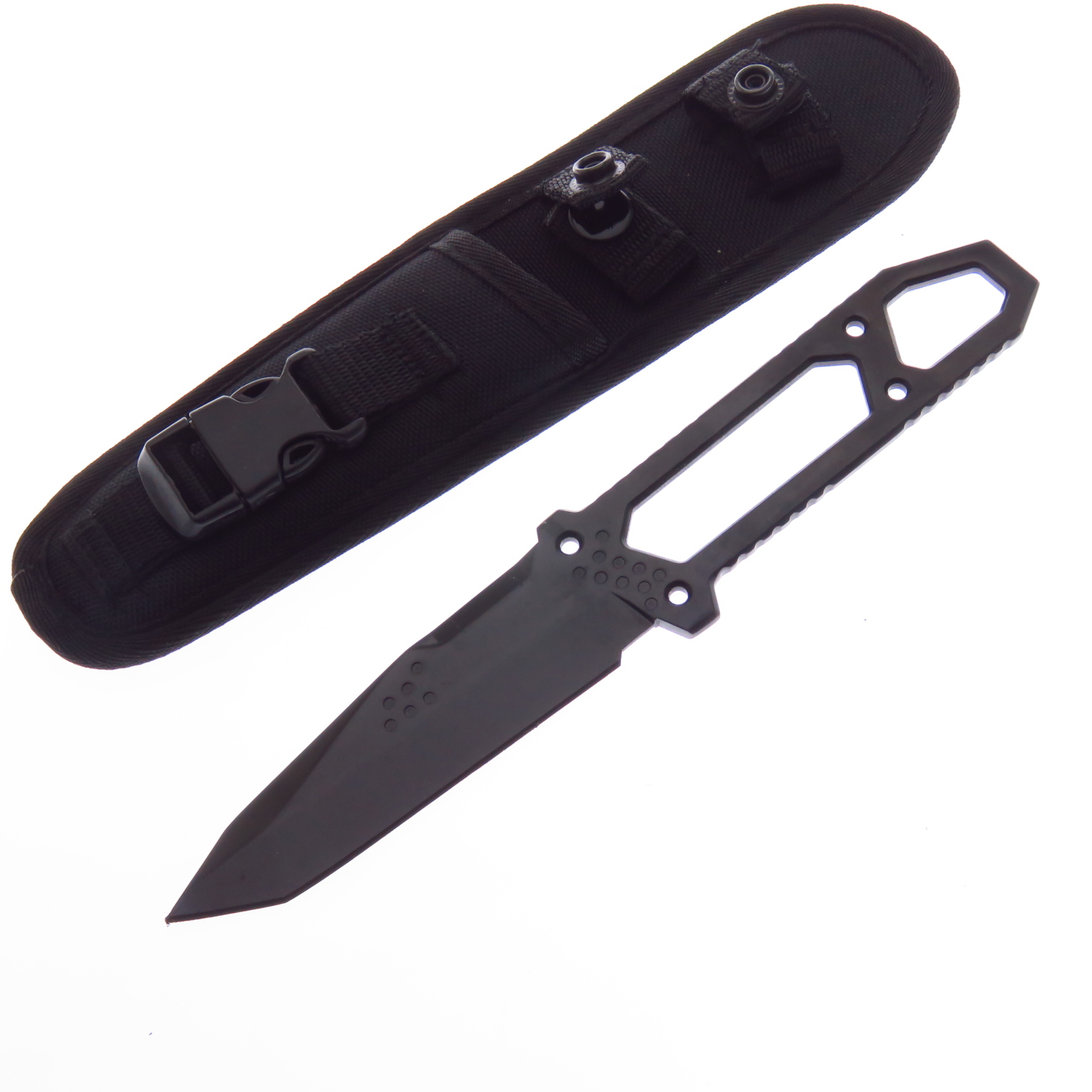 Mf1 Mantis Pry Bar Cuchillo Punta Tanto Plano Con Funda