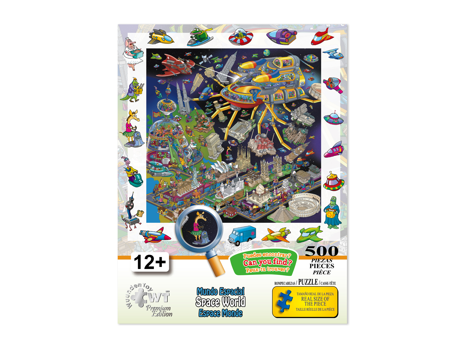 Rompecabezas WuundenToy 500 Piezas, Mundo Espacial, Puzzles para Adultos, Niños y Adolescentes, Calidad Premium, Perfecto para Adorno de Interiores, Ideal para Regalo