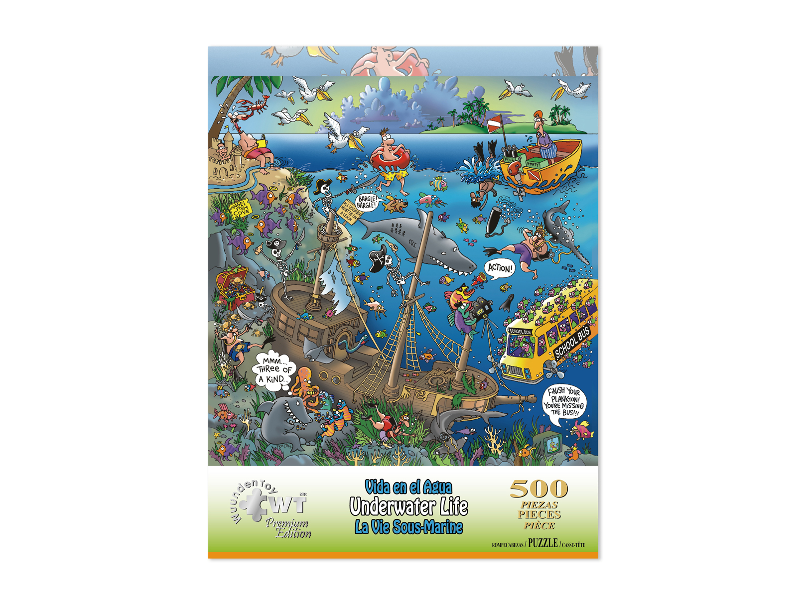 Rompecabezas WuundenToy 500 Piezas, Vida En El Agua, Puzzles para Adultos, Niños y Adolescentes, Calidad Premium, Perfecto para Adorno de Interiores, Ideal para Regalo