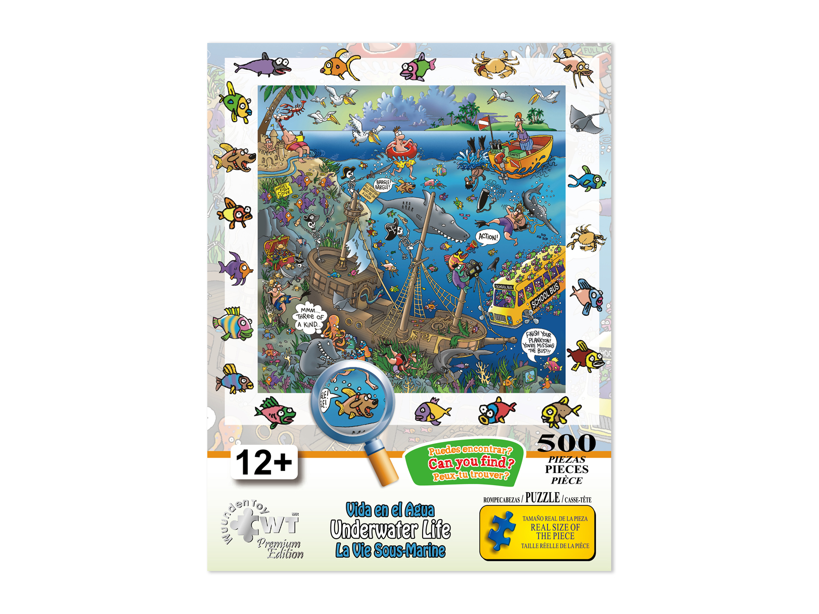 Rompecabezas WuundenToy 500 Piezas, Vida En El Agua, Puzzles para Adultos, Niños y Adolescentes, Calidad Premium, Perfecto para Adorno de Interiores, Ideal para Regalo
