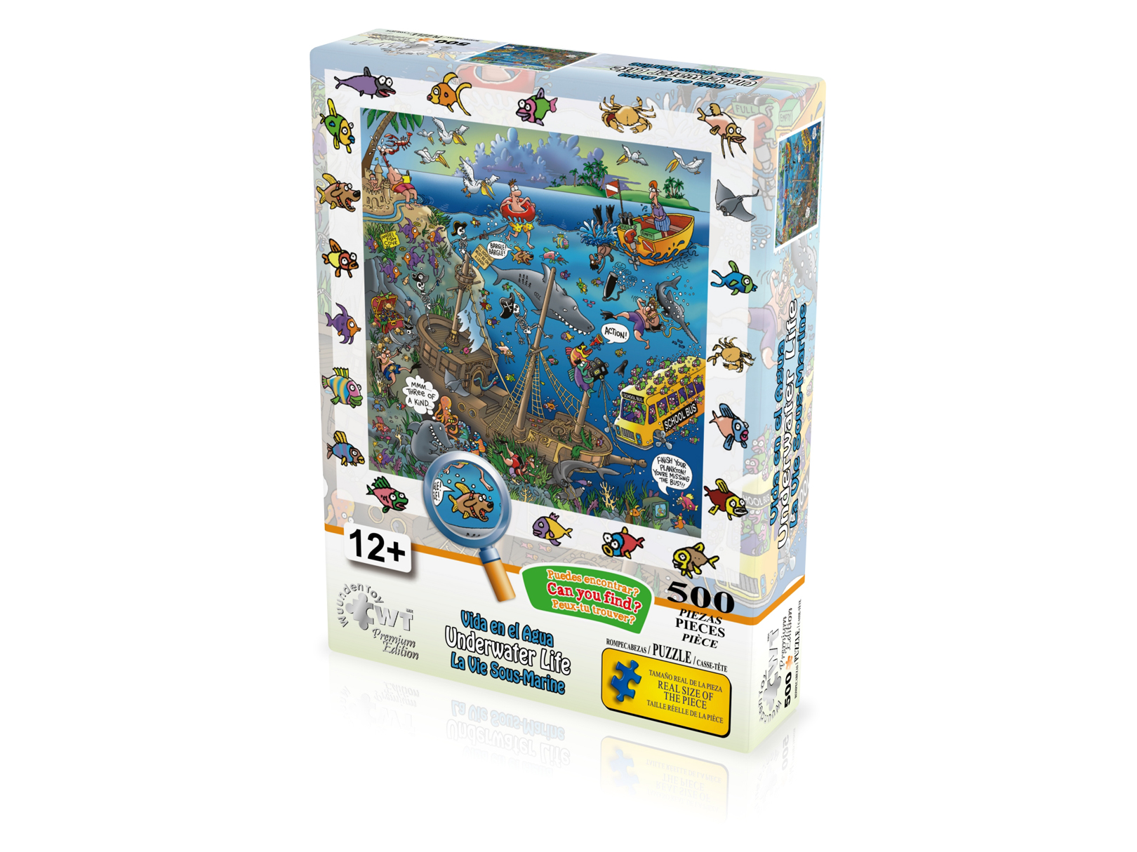 Rompecabezas WuundenToy 500 Piezas, Vida En El Agua, Puzzles para Adultos, Niños y Adolescentes, Calidad Premium, Perfecto para Adorno de Interiores, Ideal para Regalo