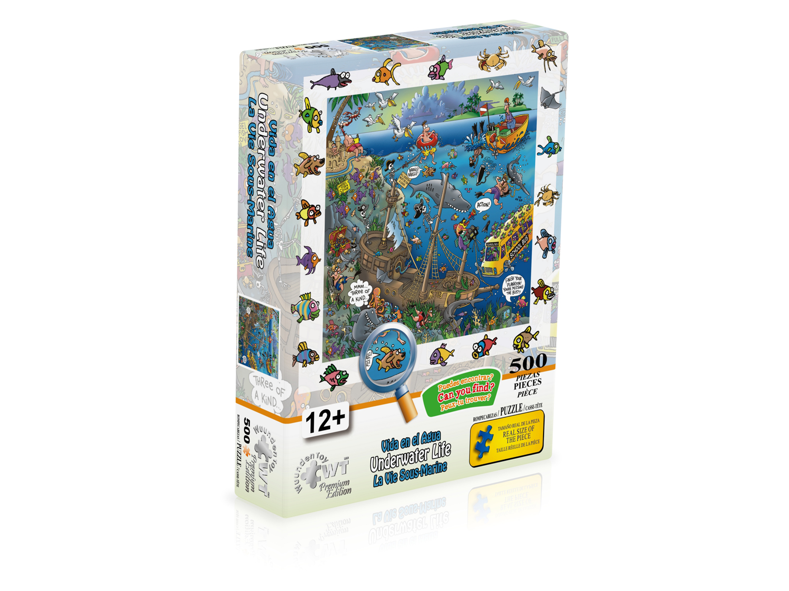 Rompecabezas WuundenToy 500 Piezas, Vida En El Agua, Puzzles para Adultos, Niños y Adolescentes, Calidad Premium, Perfecto para Adorno de Interiores, Ideal para Regalo