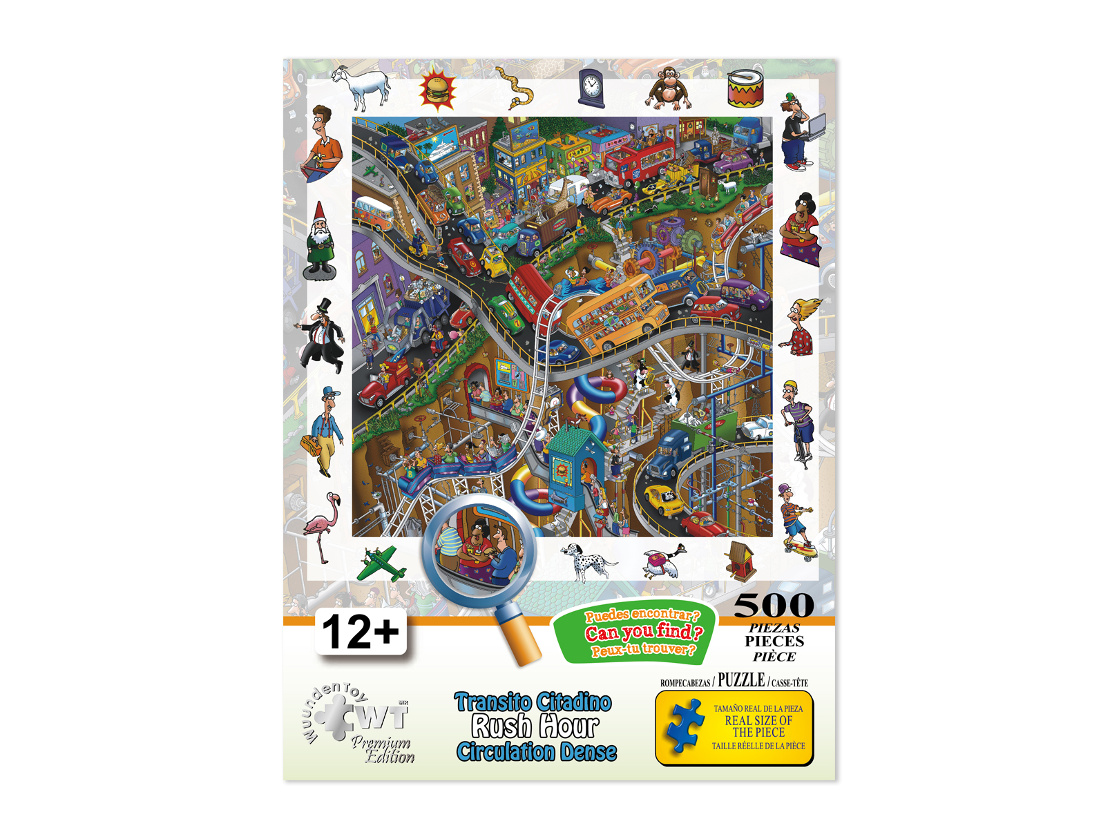 Rompecabezas WuundenToy 500 Piezas, Transito Citadino, Puzzles para Adultos, Niños y Adolescentes, Calidad Premium, Perfecto para Adorno de Interiores, Ideal para Regalo