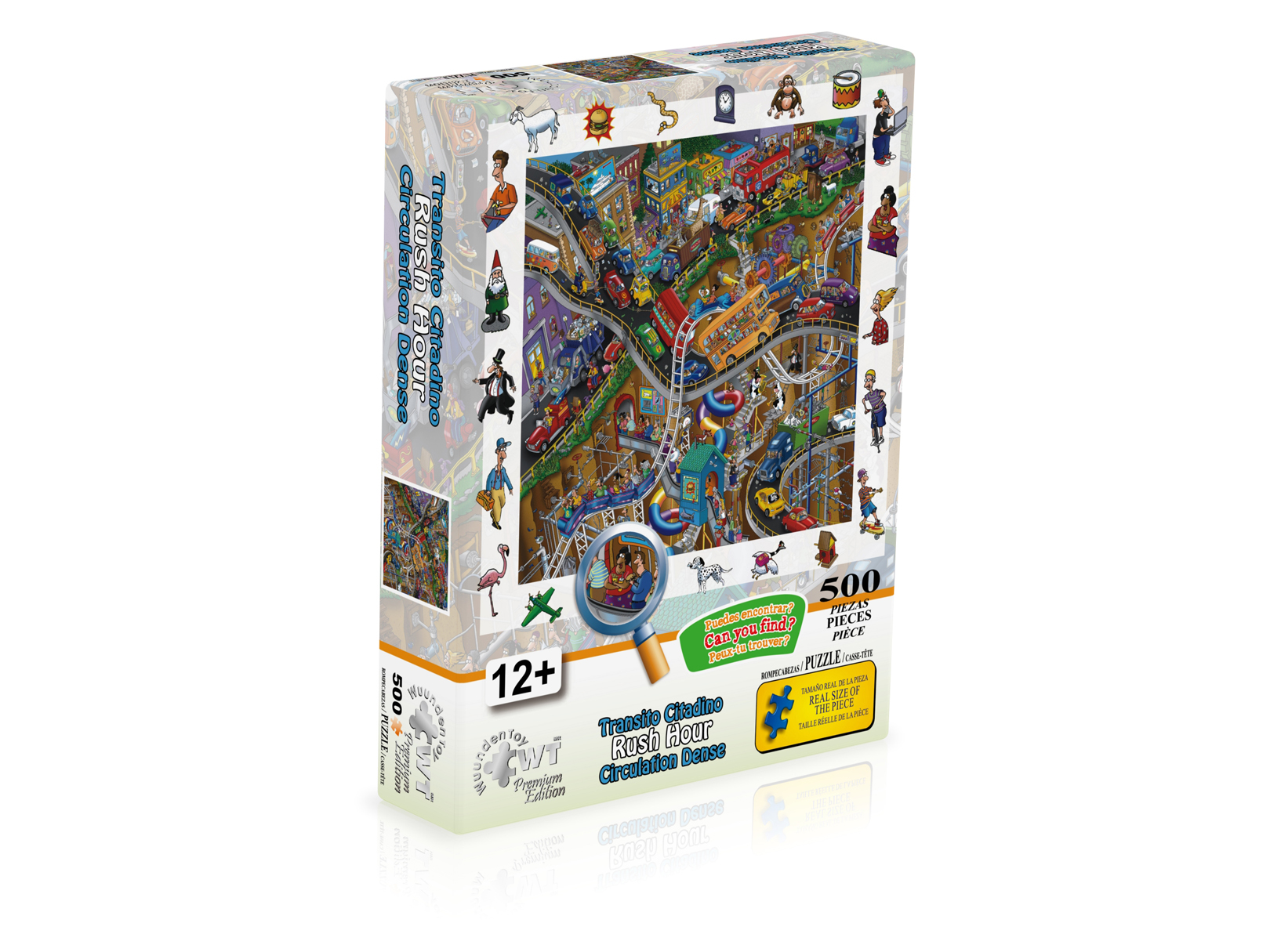 Rompecabezas WuundenToy 500 Piezas, Transito Citadino, Puzzles para Adultos, Niños y Adolescentes, Calidad Premium, Perfecto para Adorno de Interiores, Ideal para Regalo