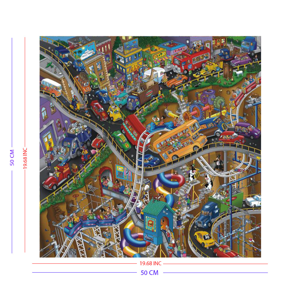 Rompecabezas WuundenToy 500 Piezas, Transito Citadino, Puzzles para Adultos, Niños y Adolescentes, Calidad Premium, Perfecto para Adorno de Interiores, Ideal para Regalo