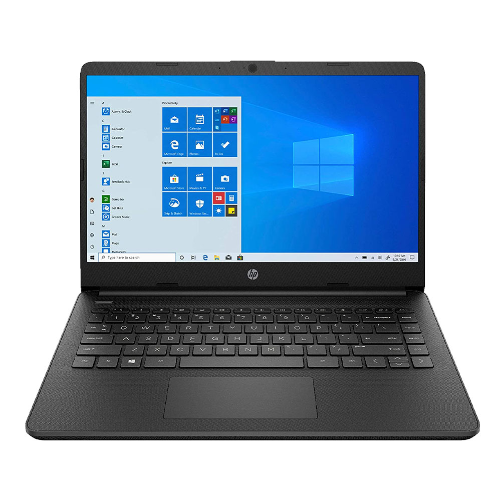 HP Notebook 14-fq0020nr 14 AMD Radeon 3020e 1.2 GHz 4GB 64 GB eMMC W10 Home Jet black teclado en inglés