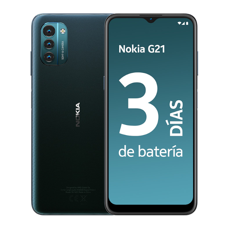 Nokia G21,  Dual Sim, 4 Gb Ram 128 Gb, Azul