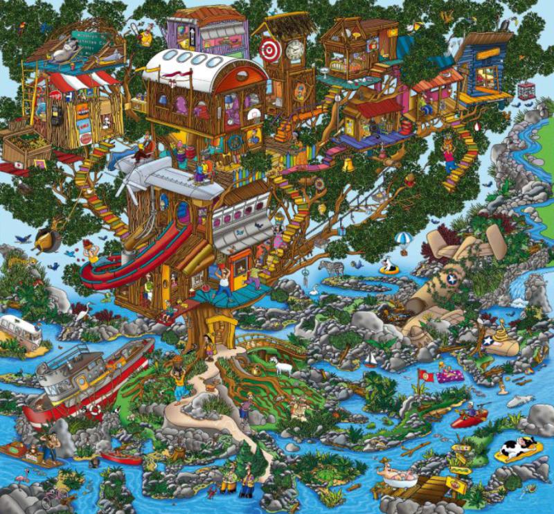 Rompecabezas WuundenToy 500 Piezas, Casa En El Arbol, Puzzles para Adultos, Niños y Adolescentes, Calidad Premium, Perfecto para Adorno de Interiores, Ideal para Regalo