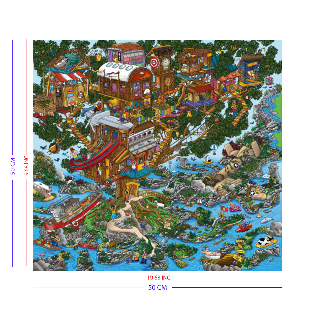Rompecabezas WuundenToy 500 Piezas, Casa En El Arbol, Puzzles para Adultos, Niños y Adolescentes, Calidad Premium, Perfecto para Adorno de Interiores, Ideal para Regalo