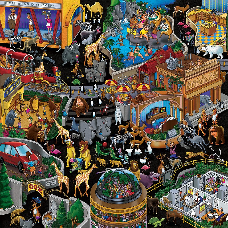 Rompecabezas WuundenToy 500 Piezas, Zoologico Rebelde, Puzzles para Adultos, Niños y Adolescentes, Calidad Premium, Perfecto para Adorno de Interiores, Ideal para Regalo