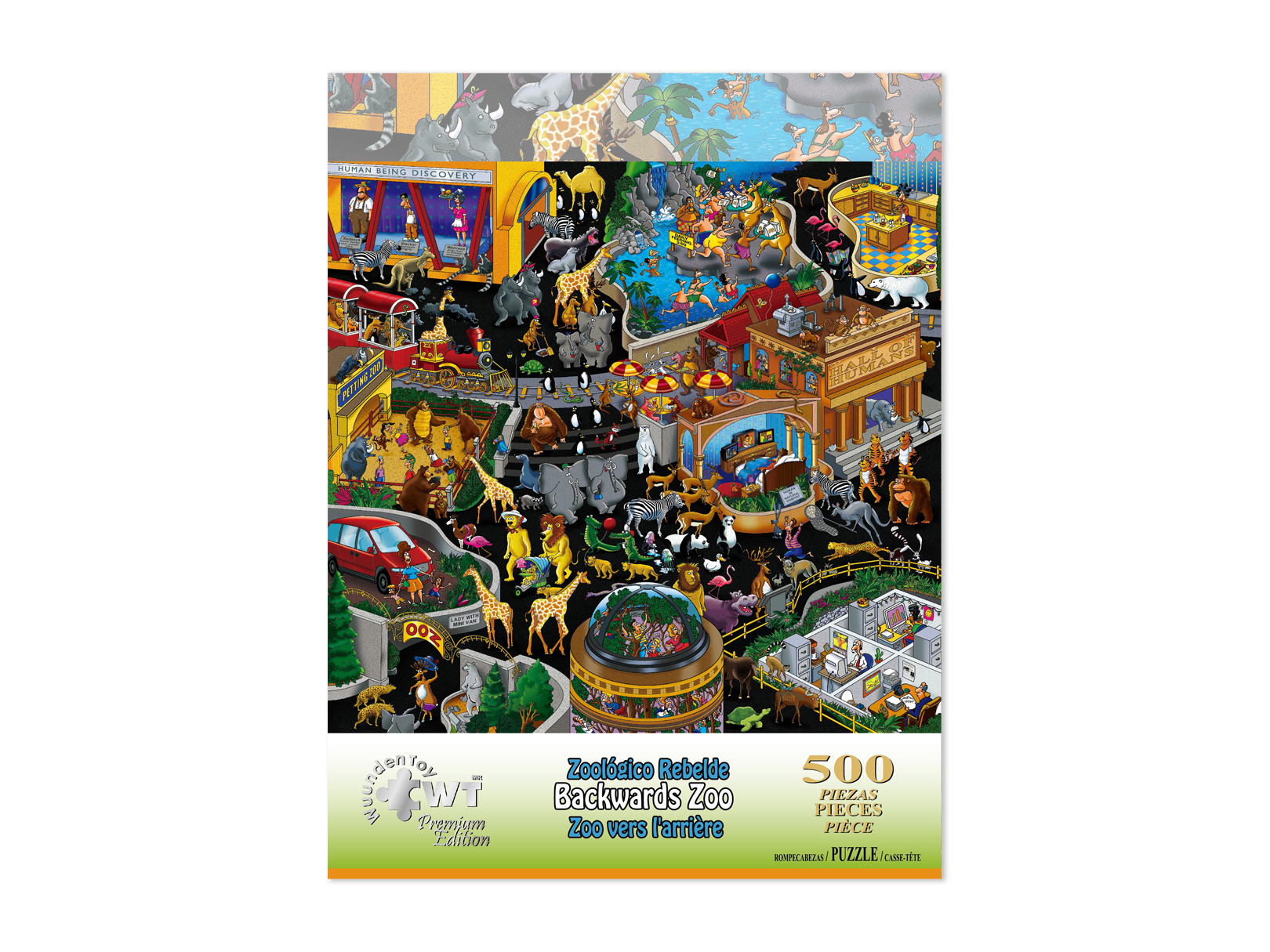 Rompecabezas WuundenToy 500 Piezas, Zoologico Rebelde, Puzzles para Adultos, Niños y Adolescentes, Calidad Premium, Perfecto para Adorno de Interiores, Ideal para Regalo