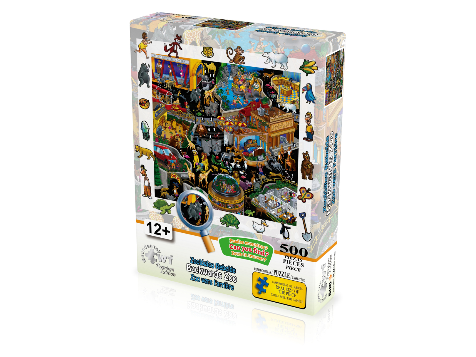 Rompecabezas WuundenToy 500 Piezas, Zoologico Rebelde, Puzzles para Adultos, Niños y Adolescentes, Calidad Premium, Perfecto para Adorno de Interiores, Ideal para Regalo